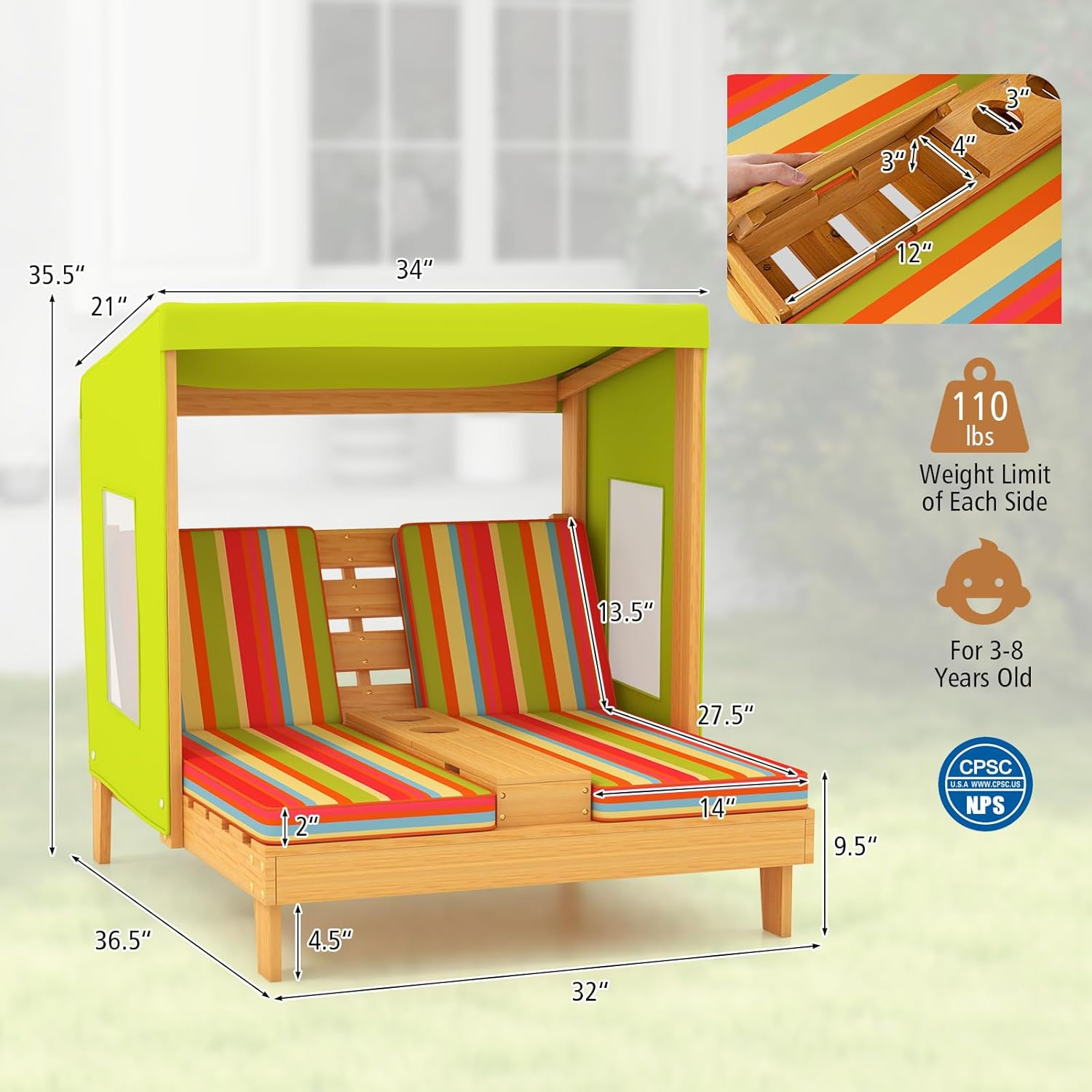 Kids Chaise Lounge Chair Outdo – Kids Outdoor Lounger Chair recenzja i cena