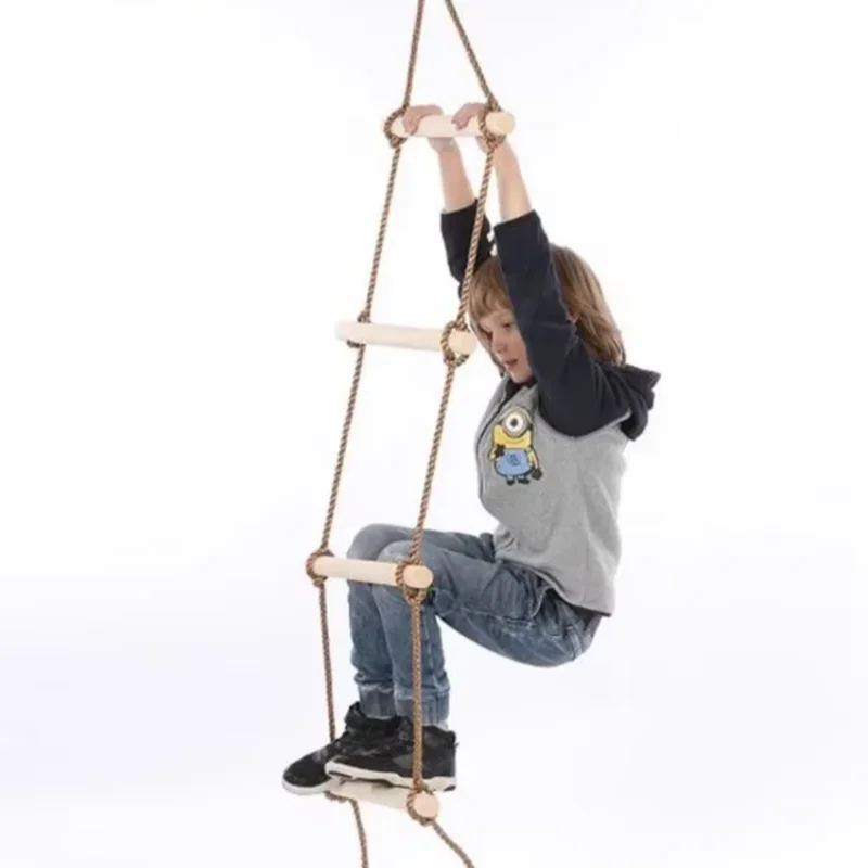 Children Climbing Rope Ladder  – Kids Outdoor Swing And Slide recenzja i cena