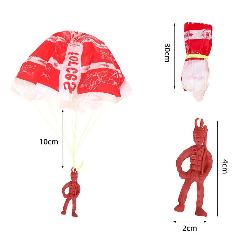 10pcs Plastic Ejecting Parachu – Kids Outdoor Games For Party recenzja i cena