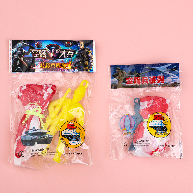 10pcs Plastic Ejecting Parachu – Kids Outdoor Games For Party recenzja i cena