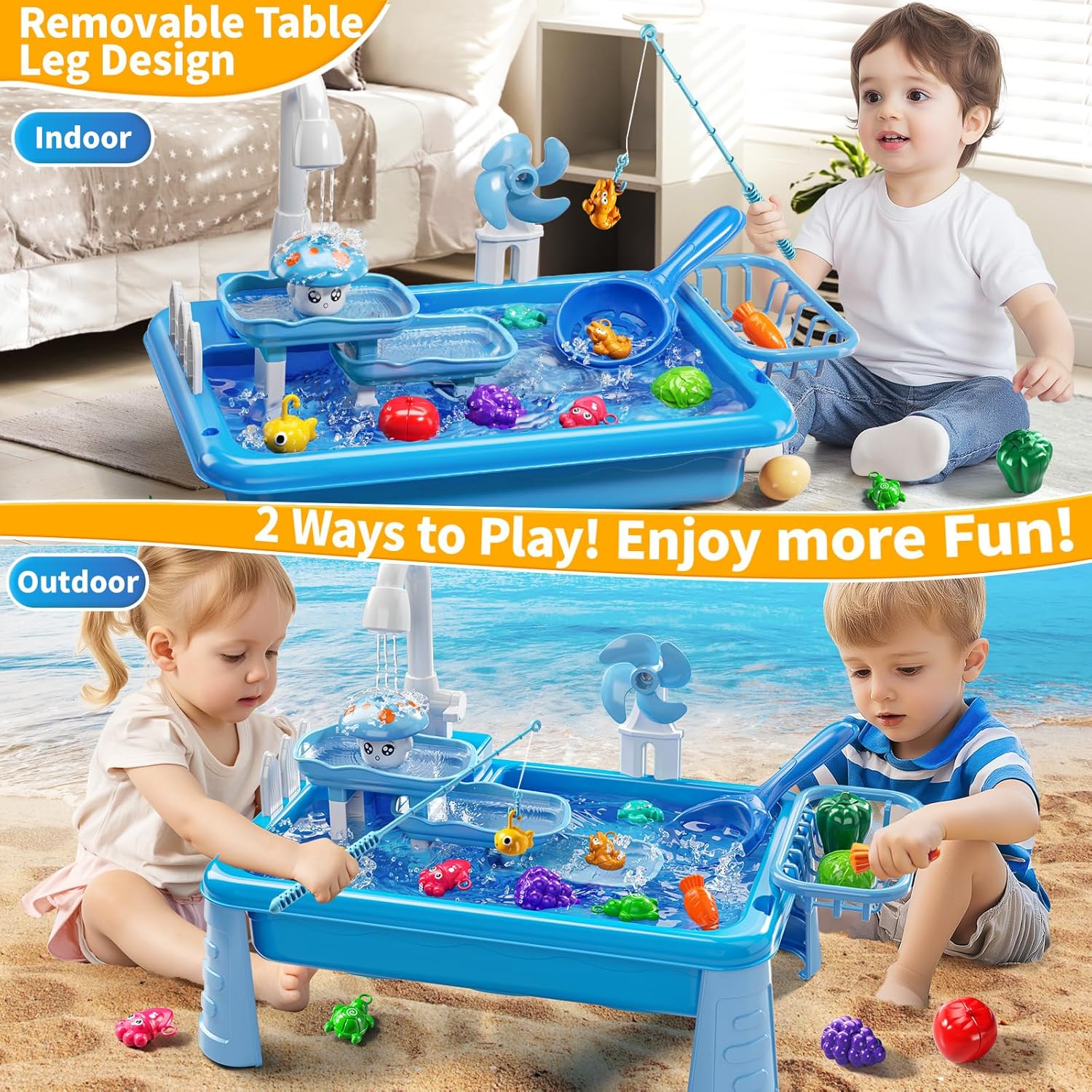 Water Table Play Sink Toy for  – Kids Outdoor Water Play Table recenzja i cena