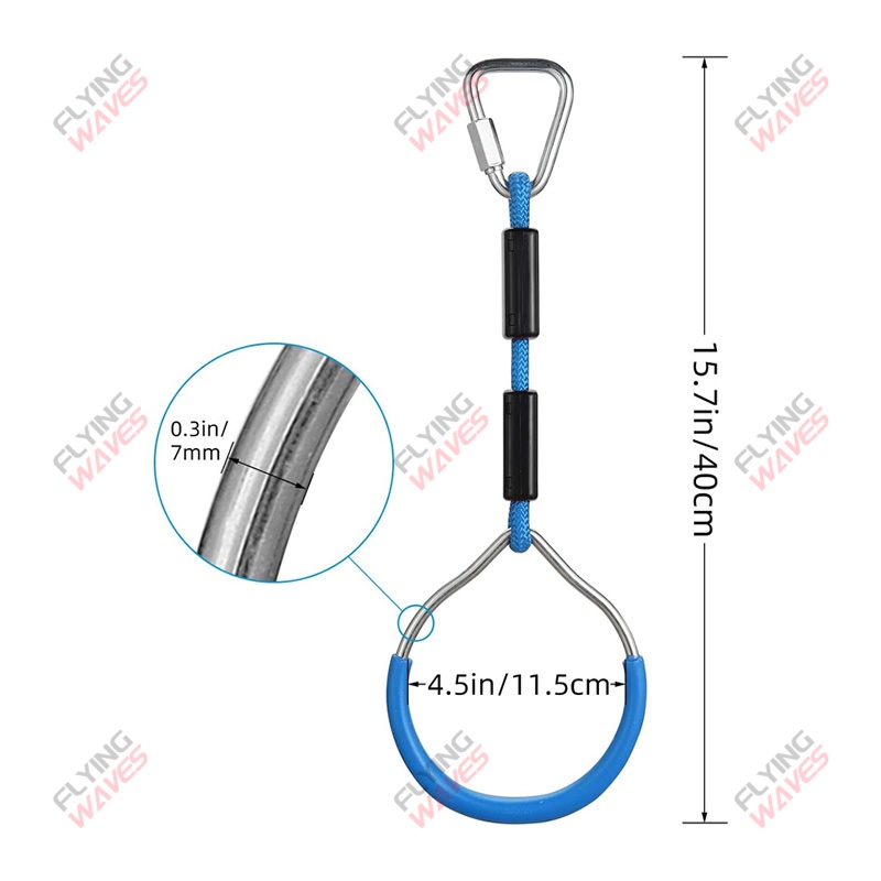 Kids Hanging GYM Ring Swing Cl – Kids Outdoor Swing And Slide recenzja i cena