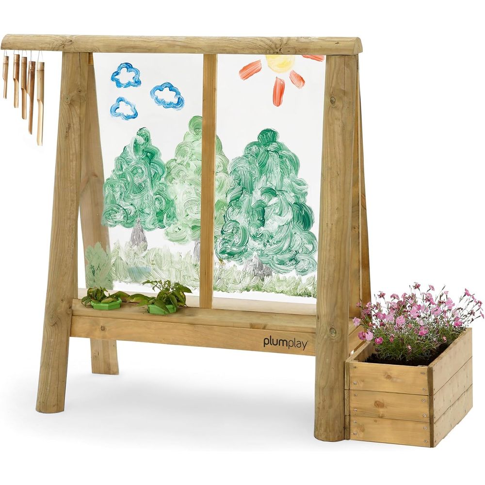 Outdoor Wooden Art Easel with  – Kids Outdoor Easel recenzja i cena
