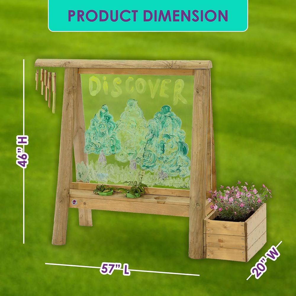 Outdoor Wooden Art Easel with  – Kids Outdoor Easel recenzja i cena