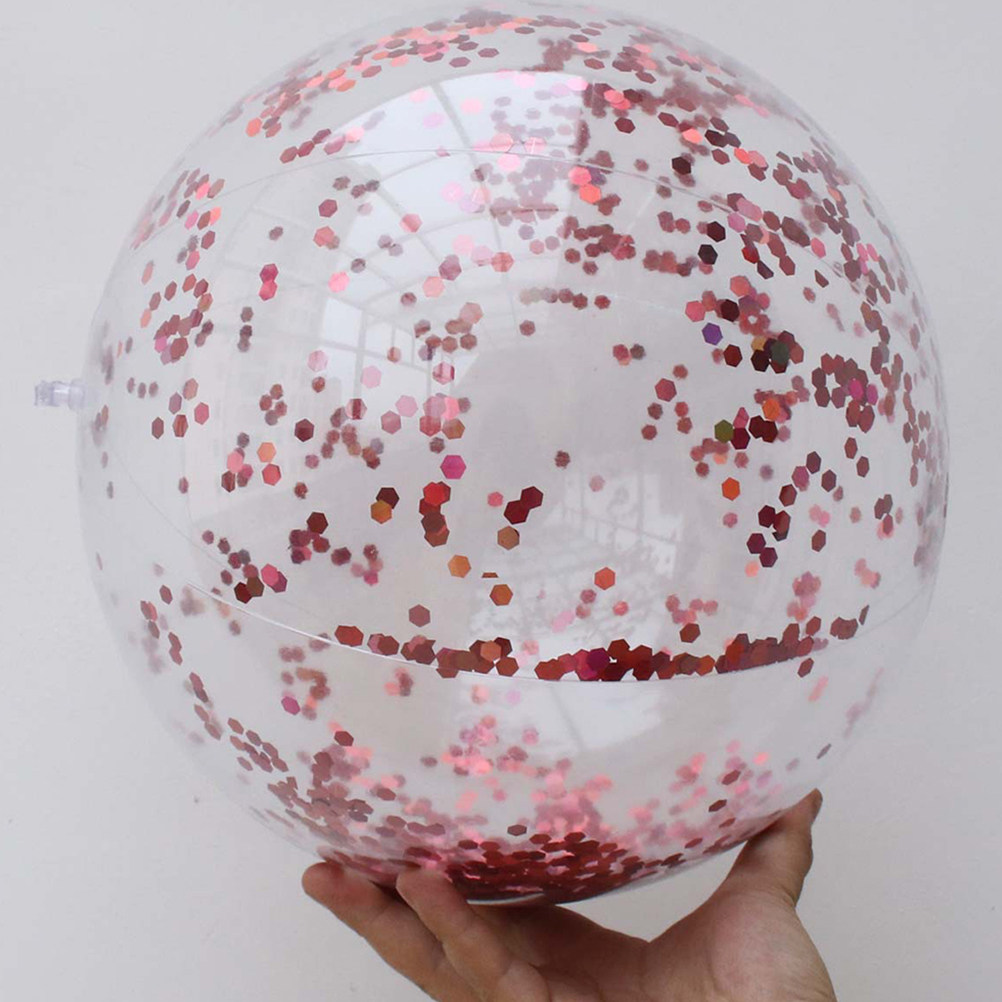 4Pcs Glitter Beach Ball Set 40 – Kids Outdoor Games For Party recenzja i cena