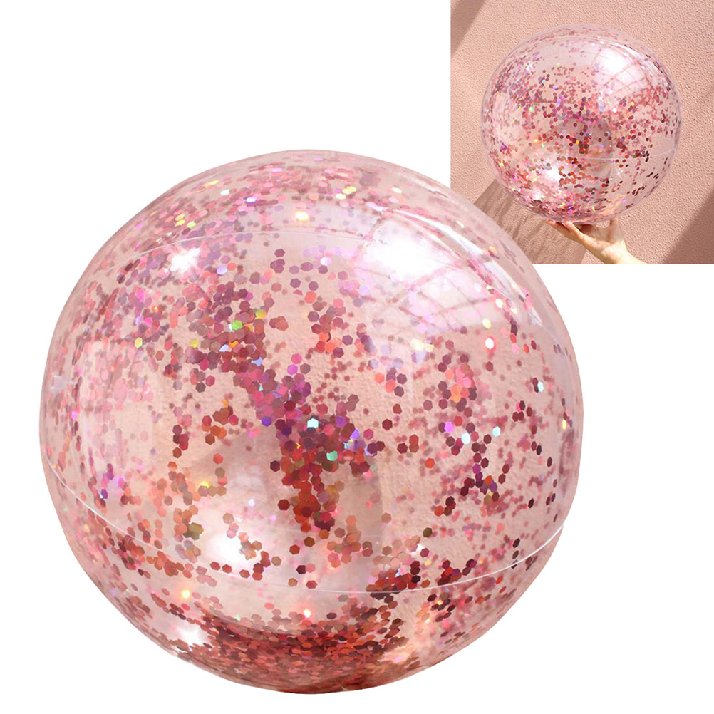 4Pcs Glitter Beach Ball Set 40 – Kids Outdoor Games For Party recenzja i cena