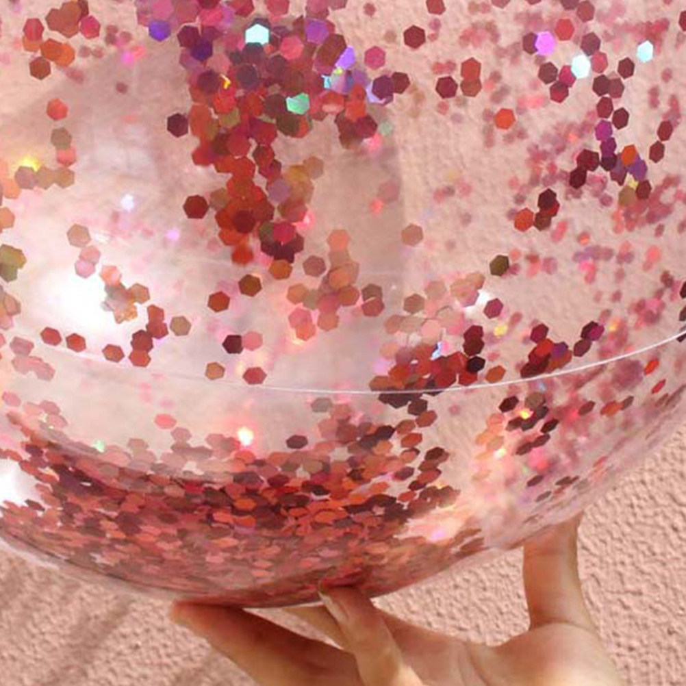 4Pcs Glitter Beach Ball Set 40 – Kids Outdoor Games For Party recenzja i cena