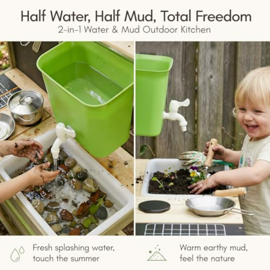 Outdoor mud kitchen for kids:  – Kids Outdoor Mud Table recenzja i cena