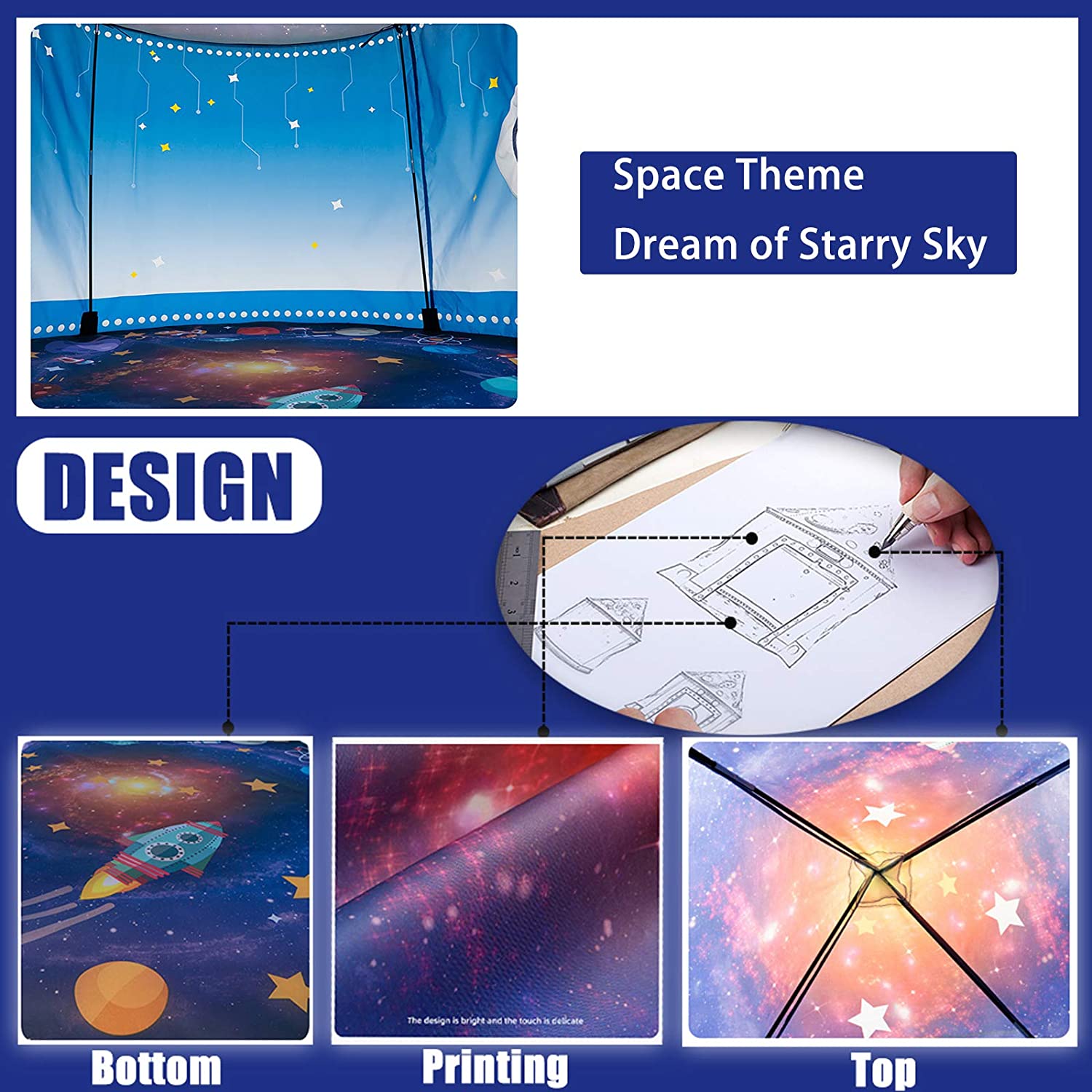 Rocket Ship Kids Tent Pop Up P – Kids Outdoor Wendy House recenzja i cena