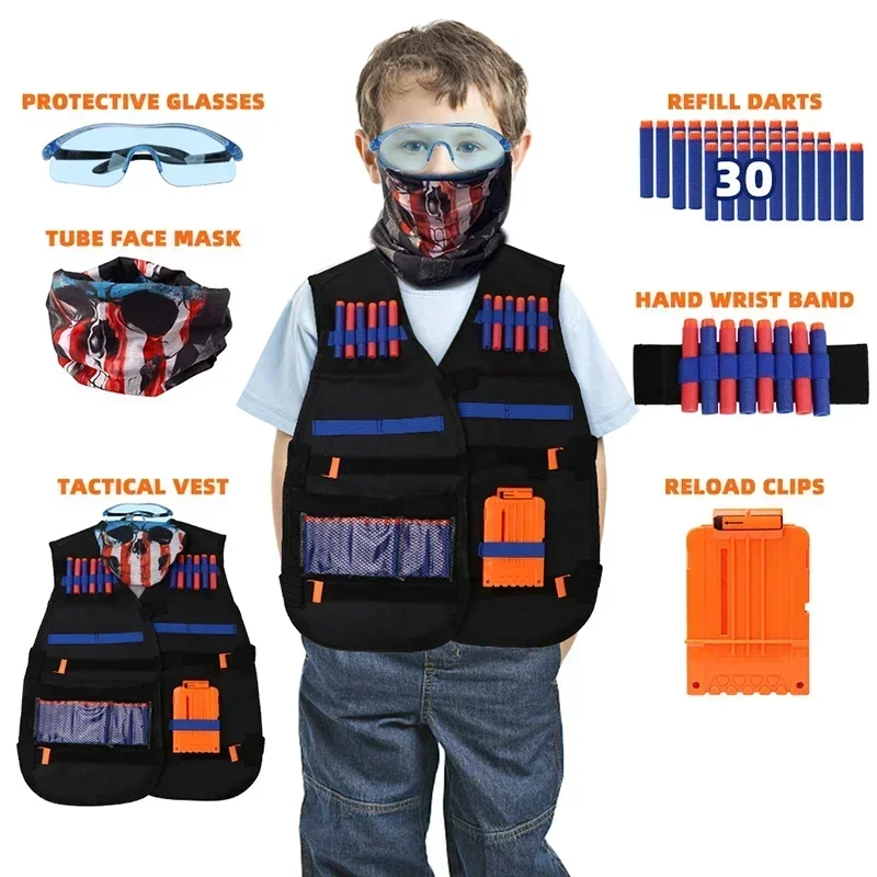 B NEW Kids Tactical Vest Suit  – Kids Outdoor Toys B&Q recenzja i cena