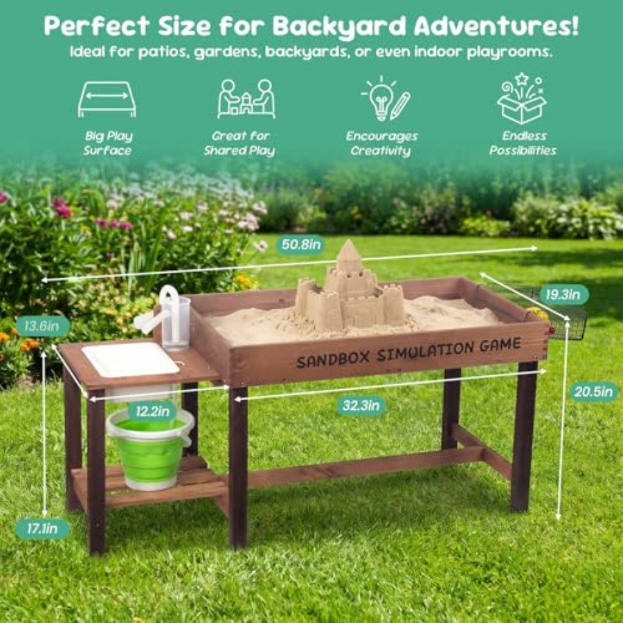 Outdoor wooden sand table for  – Kids Outdoor Water Play Table recenzja i cena