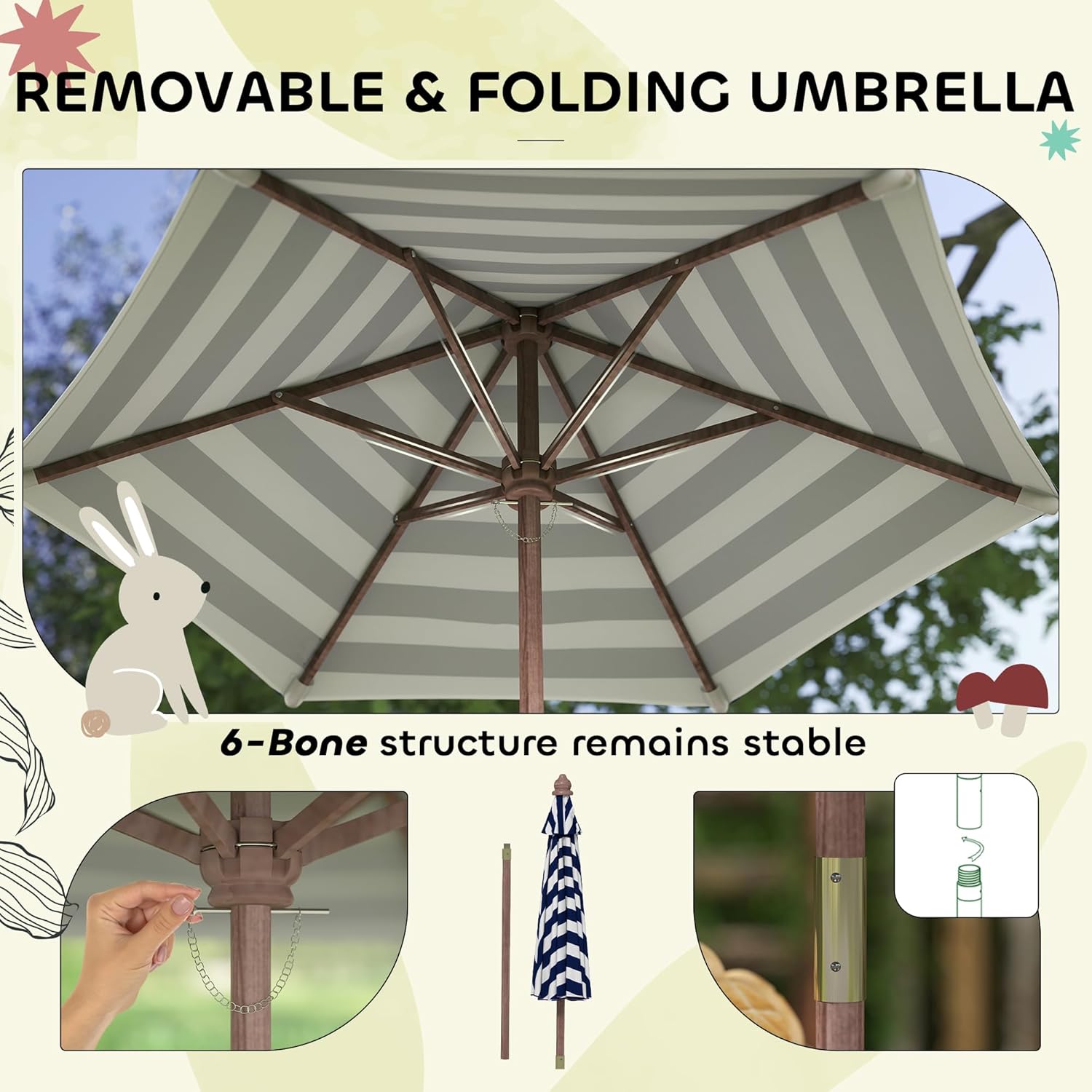 Wooden Kids Picnic Table & Ben – Kids Outdoor Bench With Umbrella recenzja i cena
