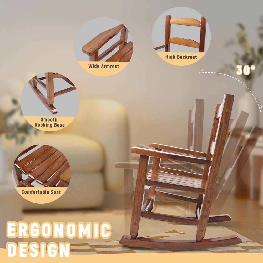 Rocking Chair Kids Wooden Indo – Kids Outdoor Lounge Chair recenzja i cena