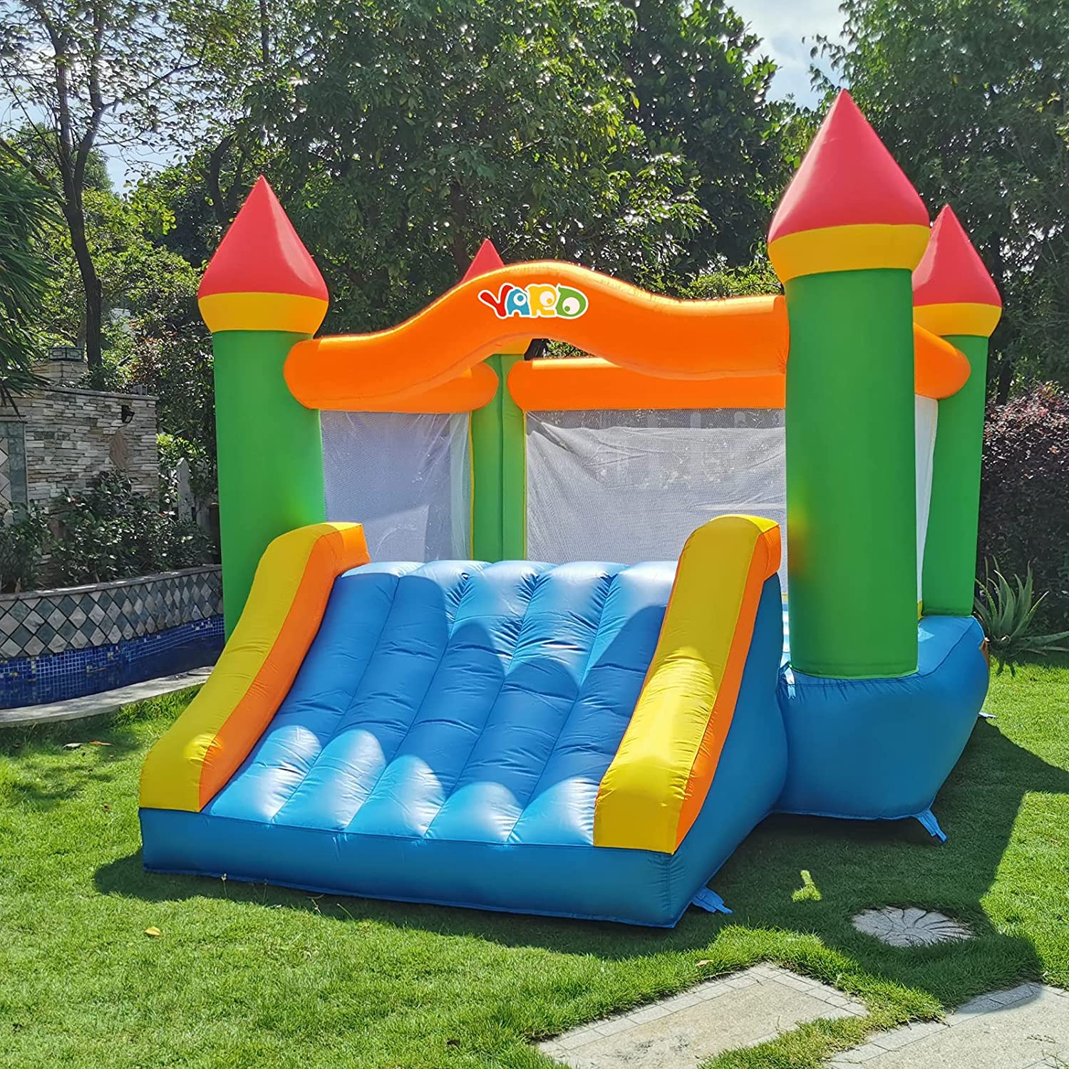 Yard Inflatable Bounce House W – Kids Outdoor Wendy House recenzja i cena