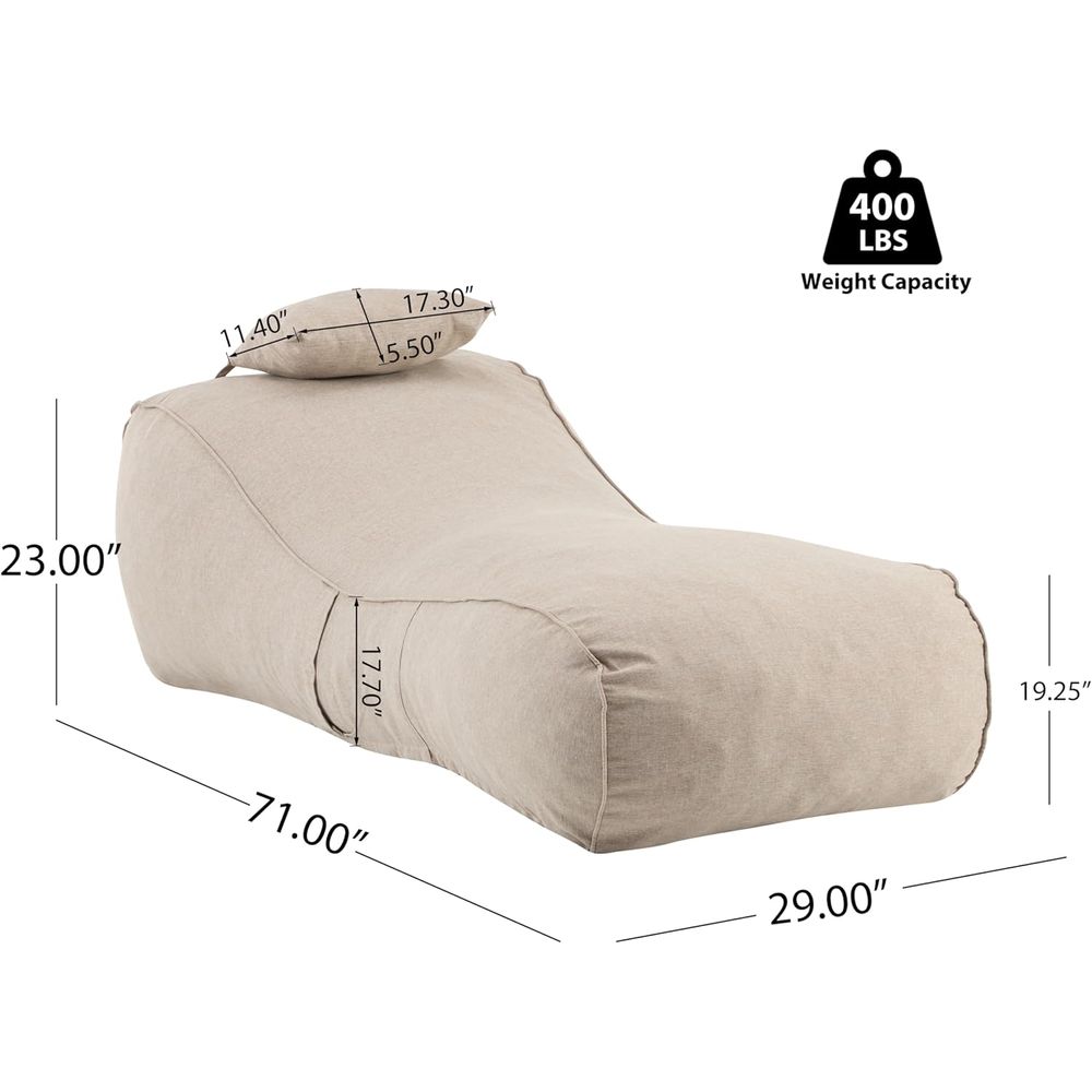 Bean Bag Chair: Fabric Lounger – Kids Outdoor Lounger Chair recenzja i cena