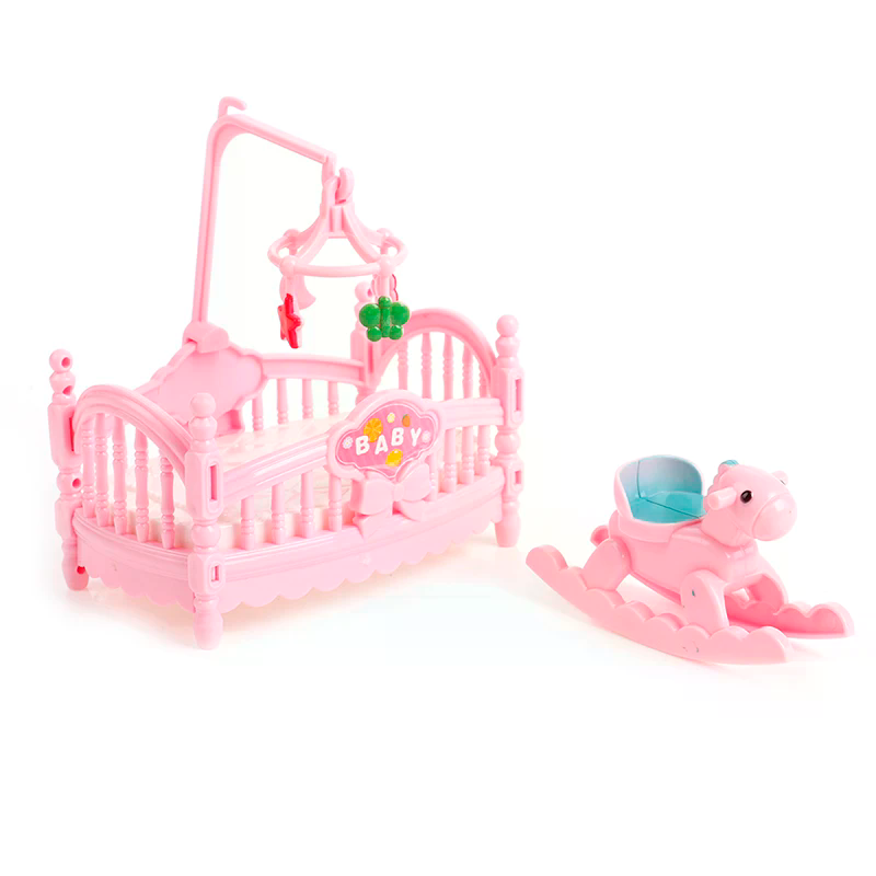 Miniature Crib Wooden Horse Se – Kids Outdoor Chair And Table recenzja i cena