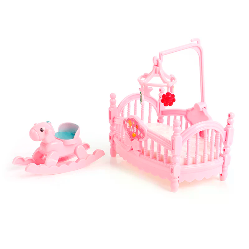 Miniature Crib Wooden Horse Se – Kids Outdoor Chair And Table recenzja i cena