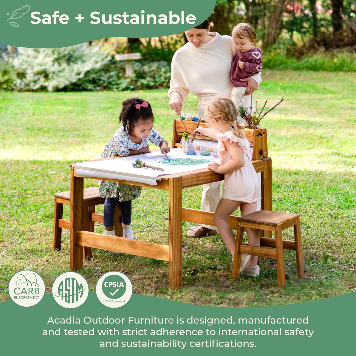 Acadia Outdoor Art Table and S – Kids Outdoor Chair And Table recenzja i cena
