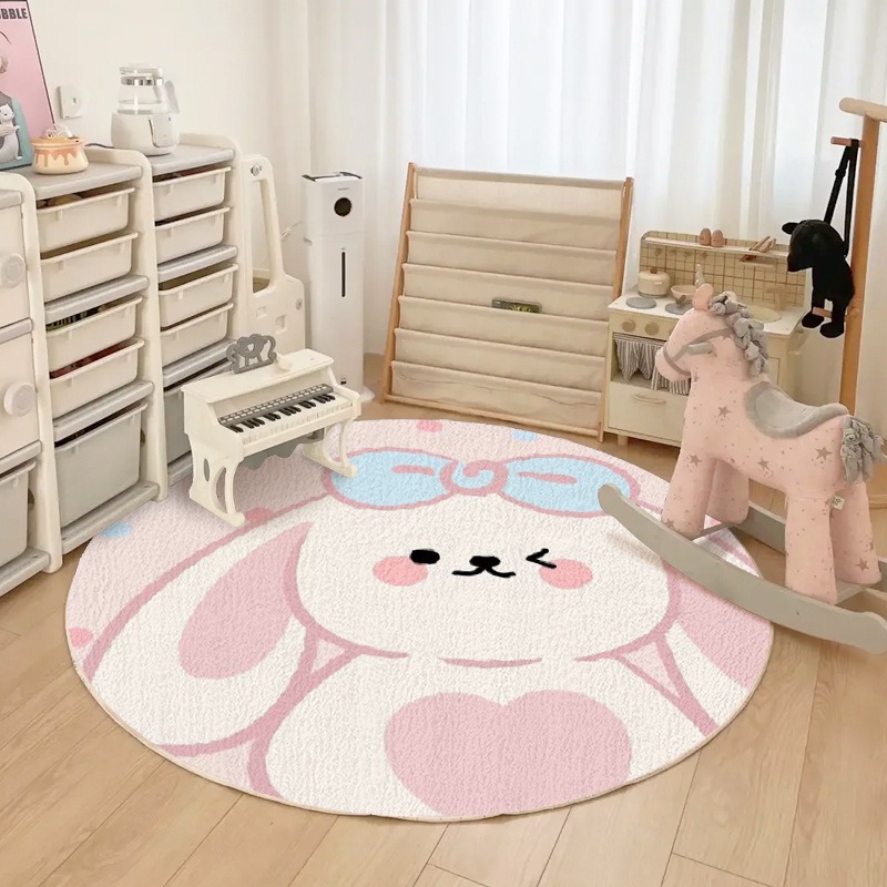 Round Rug Animal Print Cartoon – Kids Outdoor Chair And Table recenzja i cena