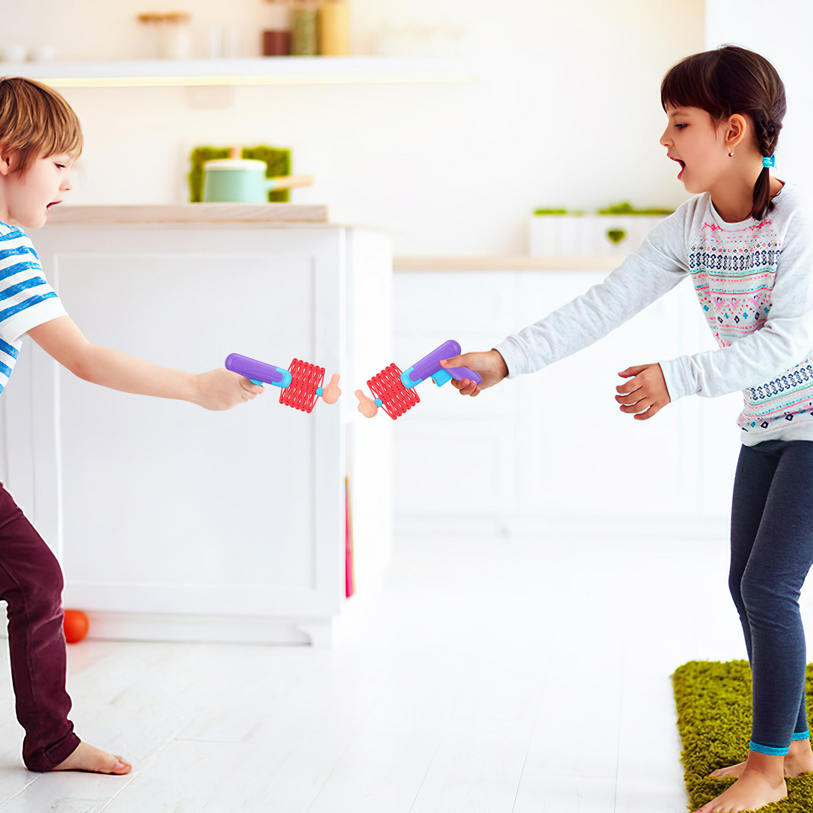 2Pcs Telescopic Spring Fists P – Kids Outdoor Games For Party recenzja i cena