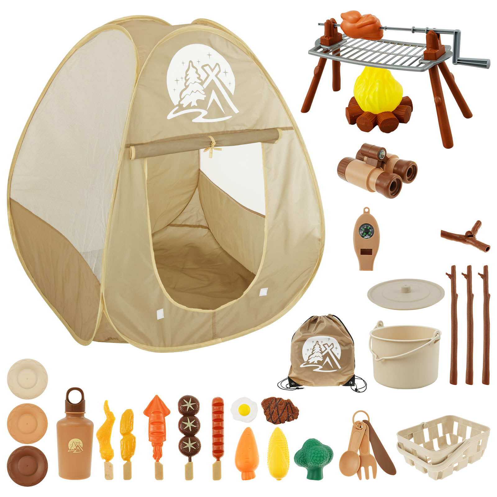 Kids Camping Toy Set Tent Pop  – Kids Outdoor Wendy House recenzja i cena