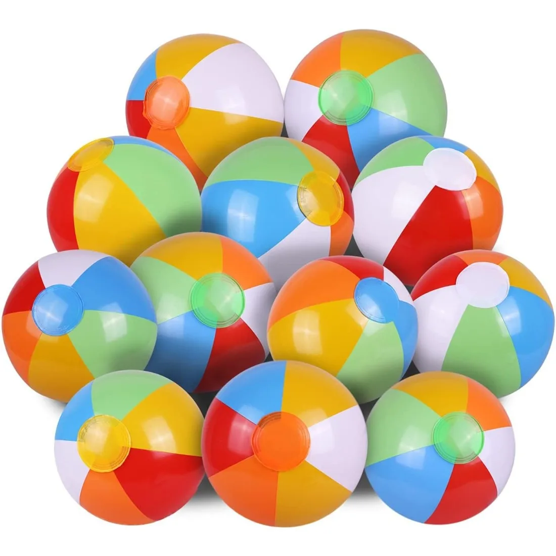 Rainbow Inflatable Beach Balls – Kids Outdoor Games For Party recenzja i cena