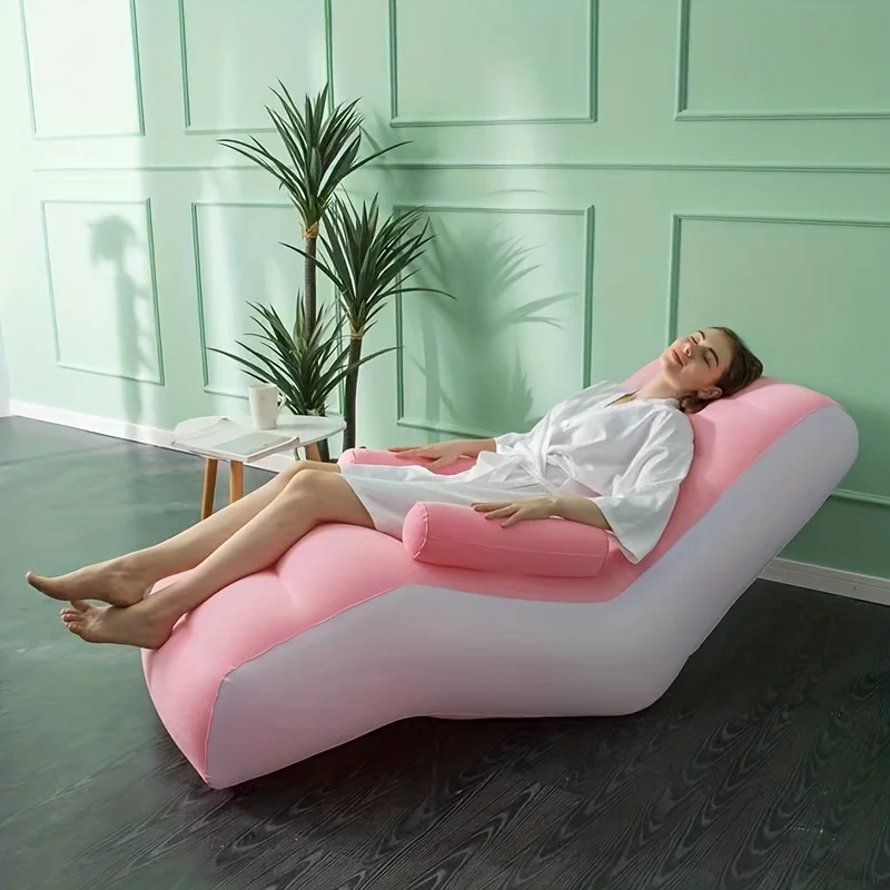Inflatable Lazy Sofa Flocking  – Kids Outdoor Lounge Chair recenzja i cena