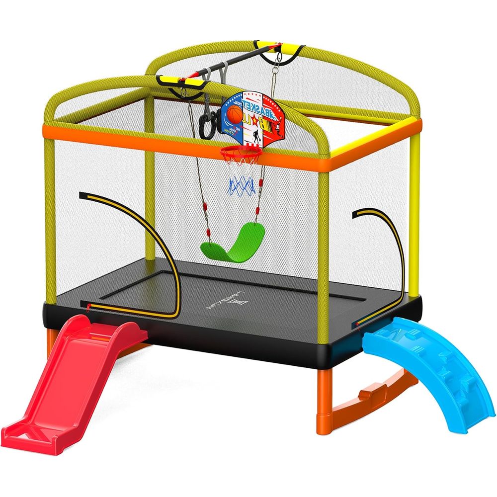 Outdoor Swing Basketball Climb – Kids Outdoor Swing And Slide recenzja i cena