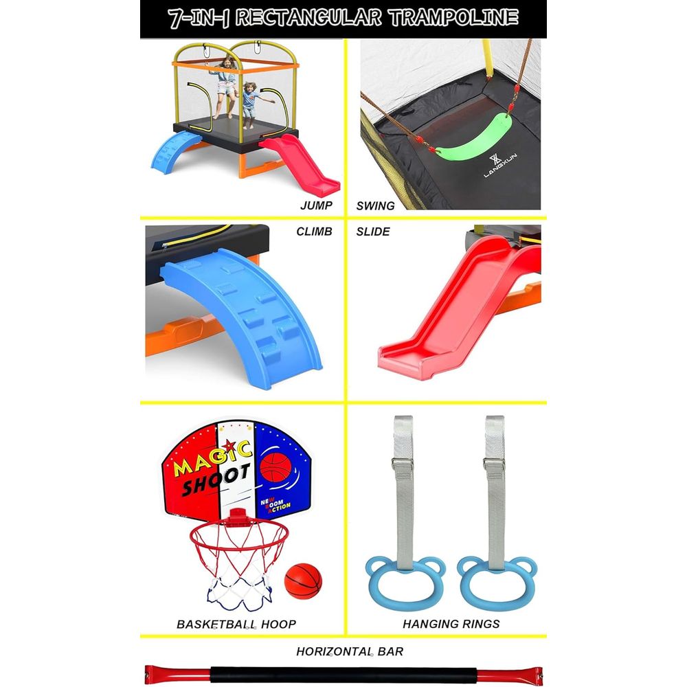 Outdoor Swing Basketball Climb – Kids Outdoor Swing And Slide recenzja i cena
