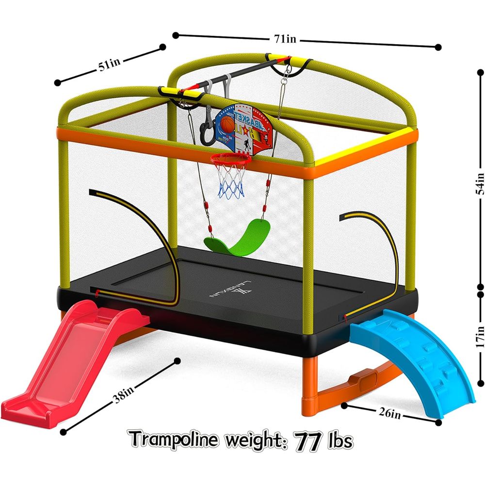 Outdoor Swing Basketball Climb – Kids Outdoor Swing And Slide recenzja i cena